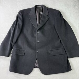 Holt Renfrew Blazer Mens 44R Dark‎ Gray Wool Angora Soft Sport Coat Canada